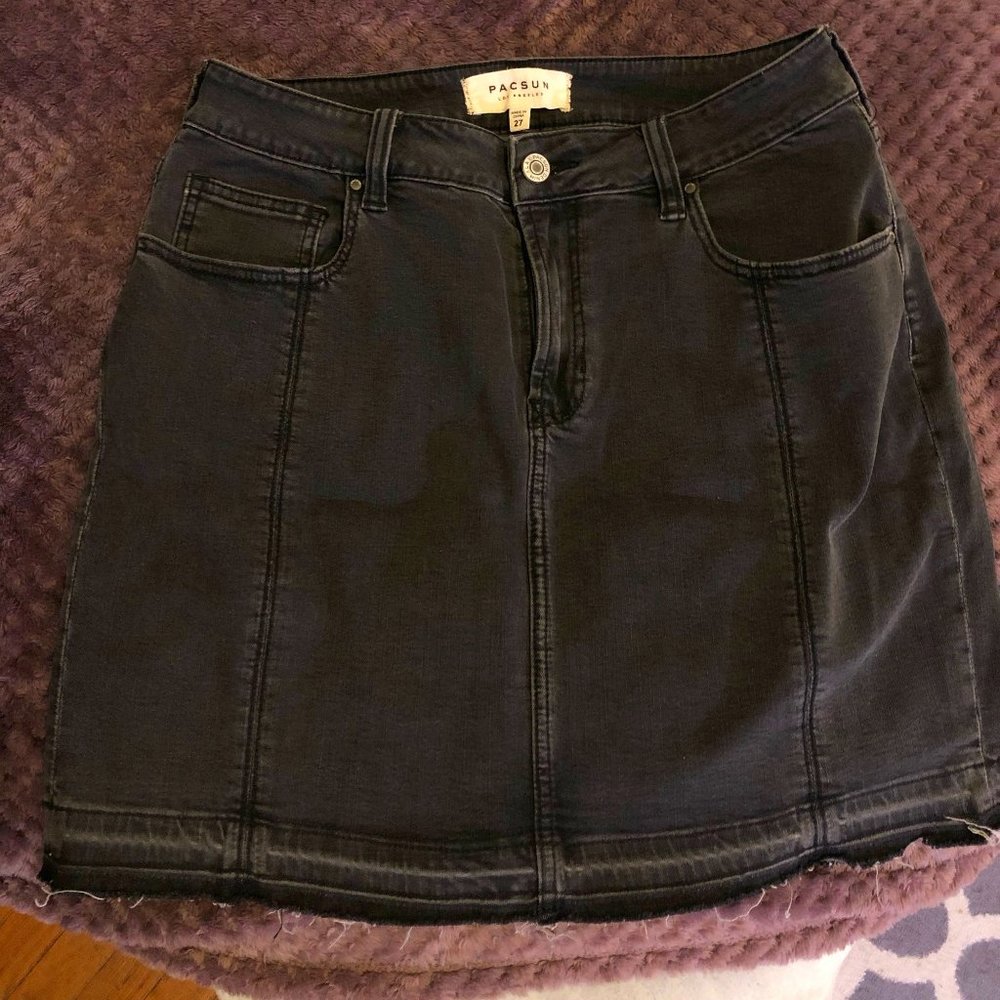 Pacsun Black Denim Skirt